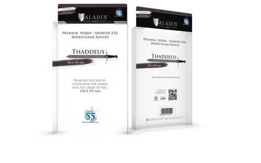 55  Paladin Thaddeus Card Sleeves 130 x 195mm (THD-CLR)