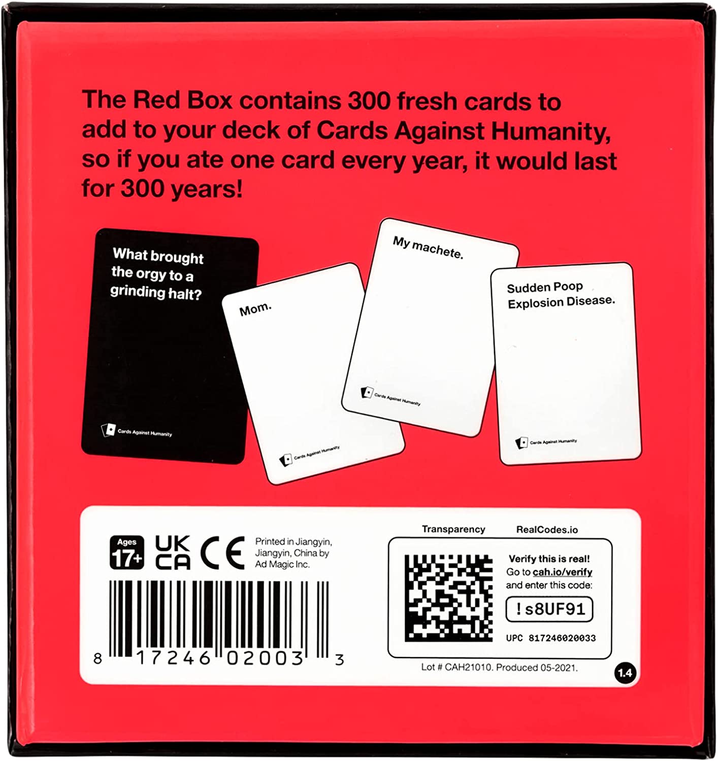 Cards Against Humanity Red Box